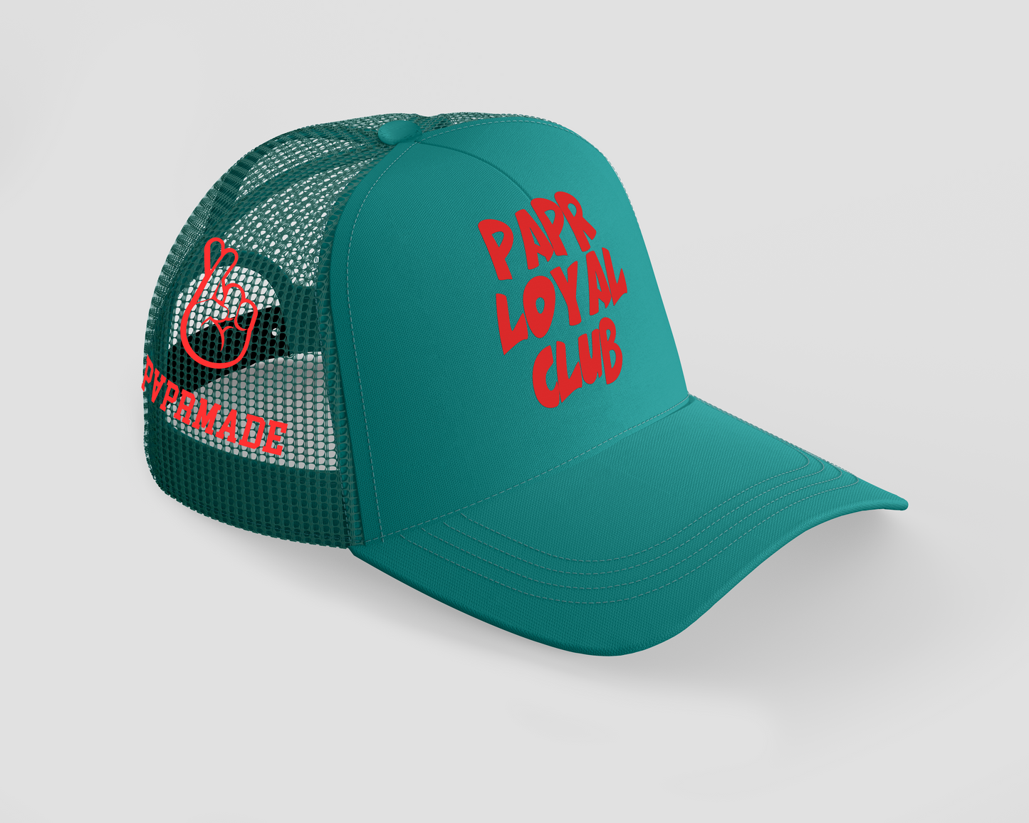 Turquoise PAPR Loyal Club Trucker Hat