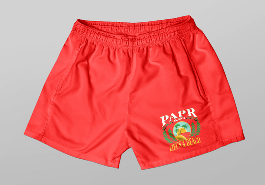 PAPR Island Red Shorts