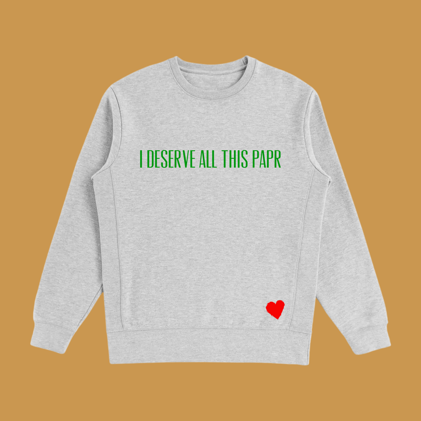 Deserve Heather Grey Crew