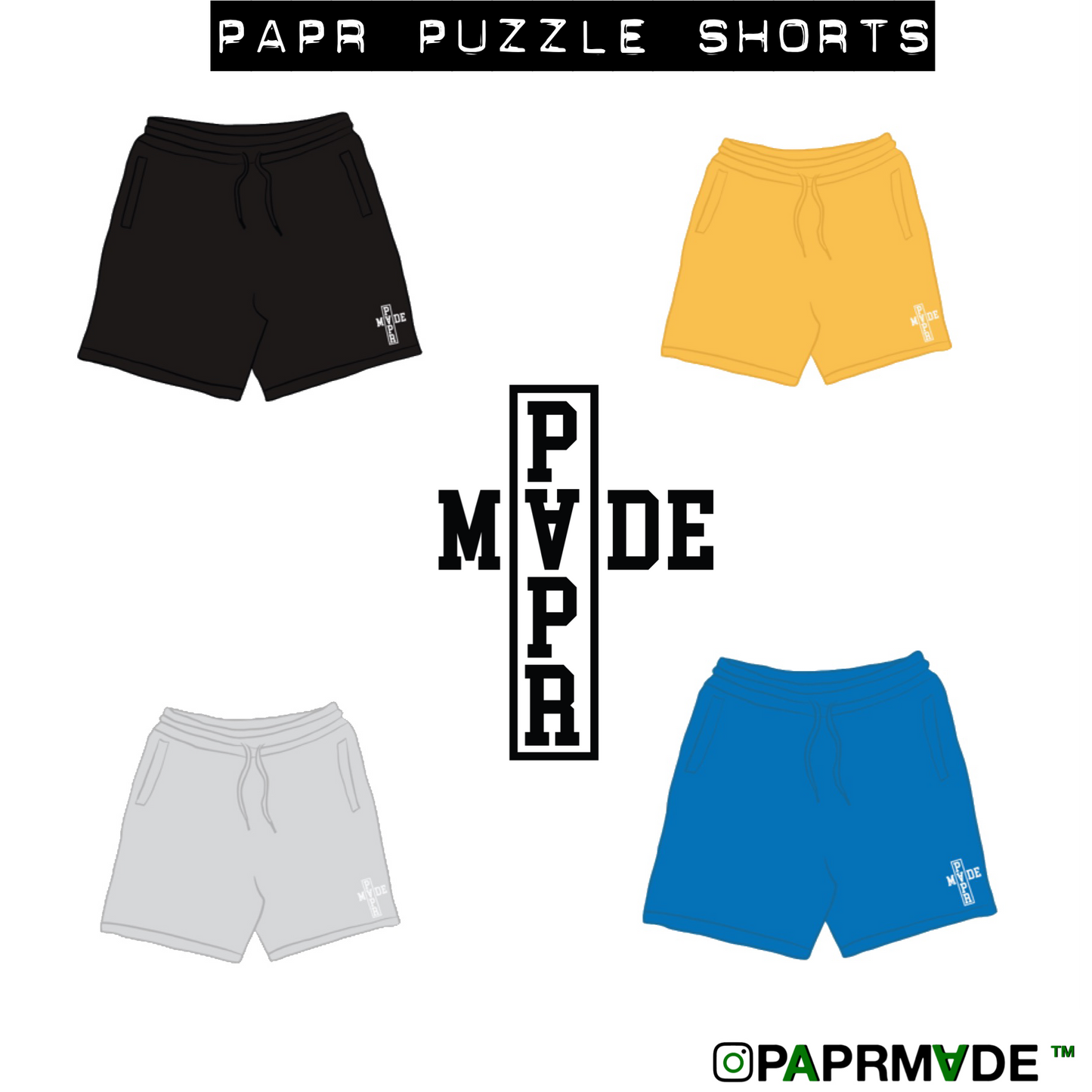 PAPR Puzzle Shorts